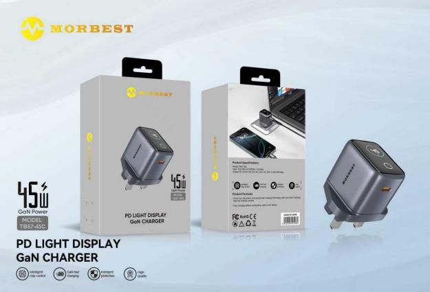 MOREBEST TB67-45C 45W digital display Wall charger