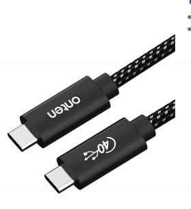 ONTEN OTN-CC202 USB4 and thunderbolt 4 data charging Cable