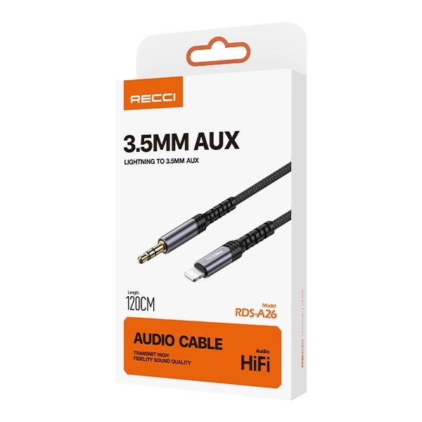 RECCI RDS-A26 Aux Audio Cable 120cm