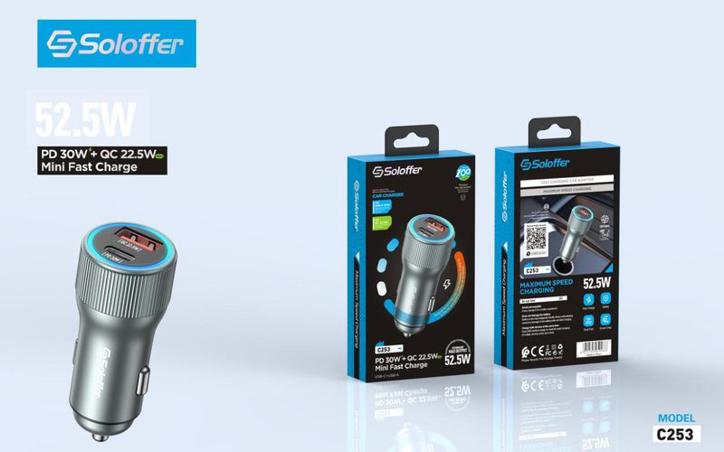 SOLOFFER C253 C-C Car charger