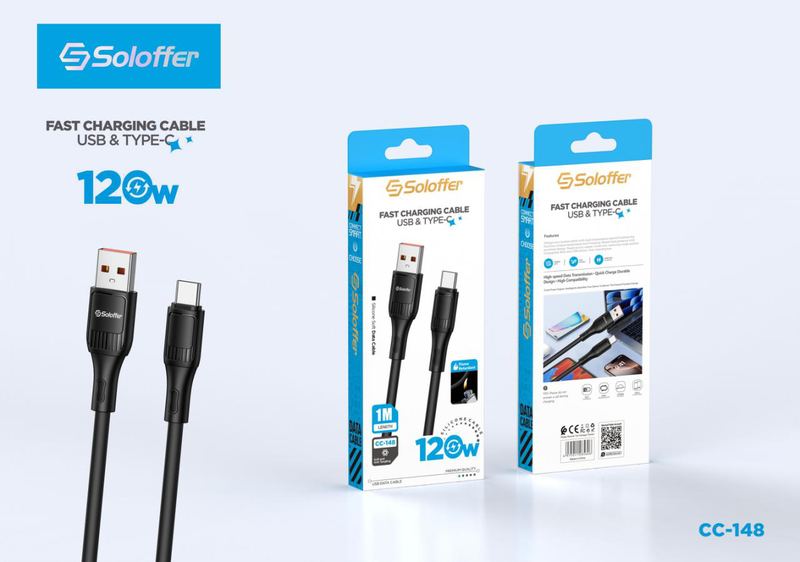 SOLOFFER CC-148 USB data cable