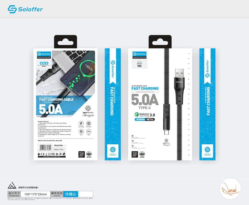 SOLOFFER CC53 V8 USB data cable