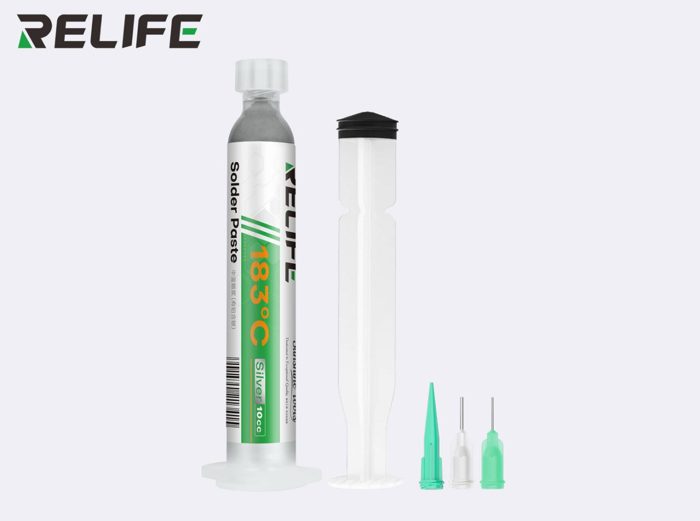 RELIFE HW21S Lead- containing Silver Solder Paste / Syringe-packed